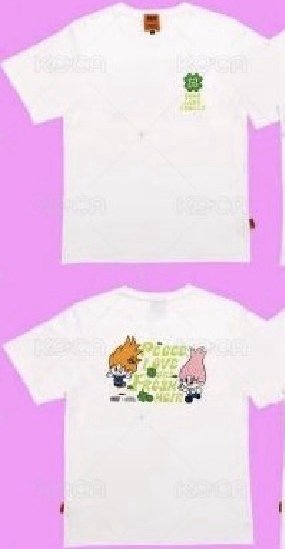 RIIZE&trolls 魔法精靈聯名快閃幸運草白T(s)