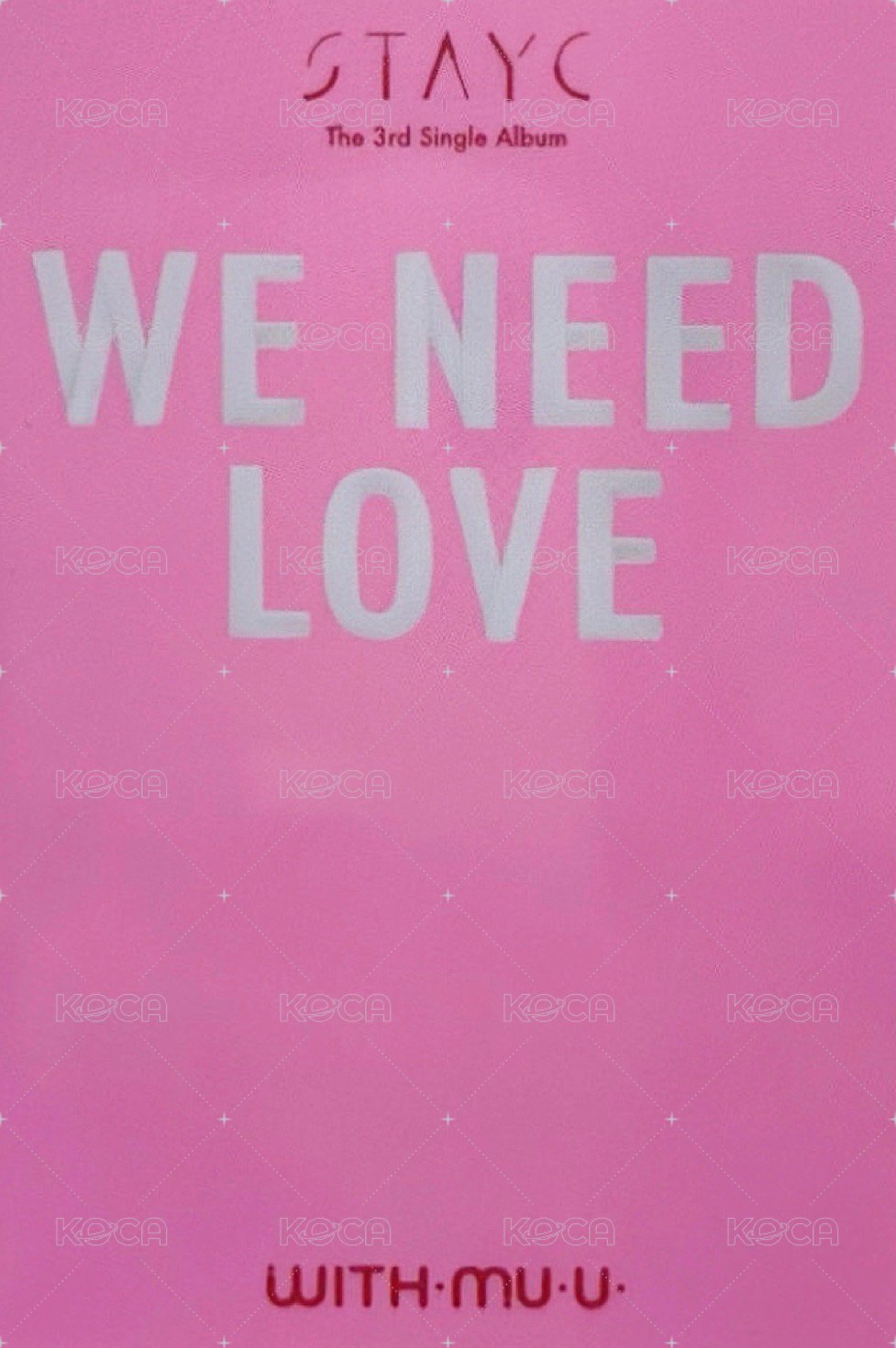 WE NEED LOVE wm 幸運卡  背面