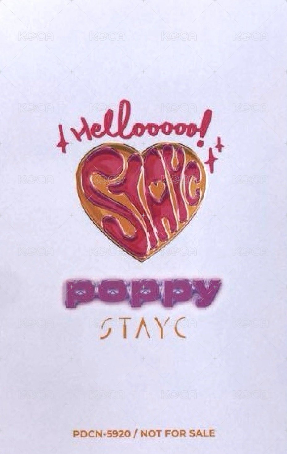 POPPY 環球 初回 專輯卡  背面