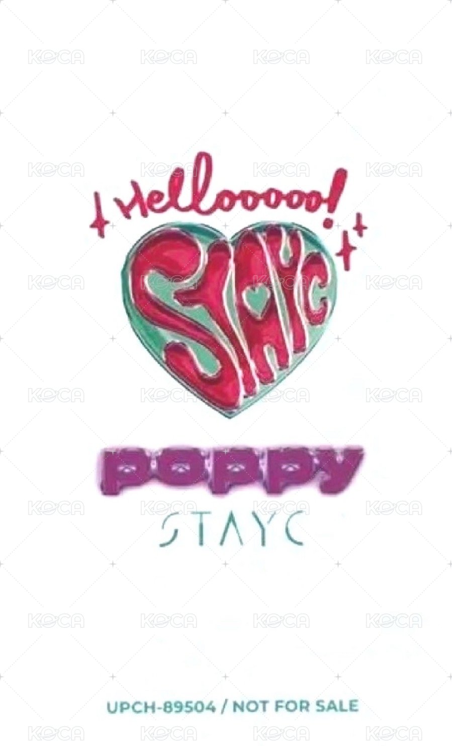 POPPY 通常盤 專輯卡  背面