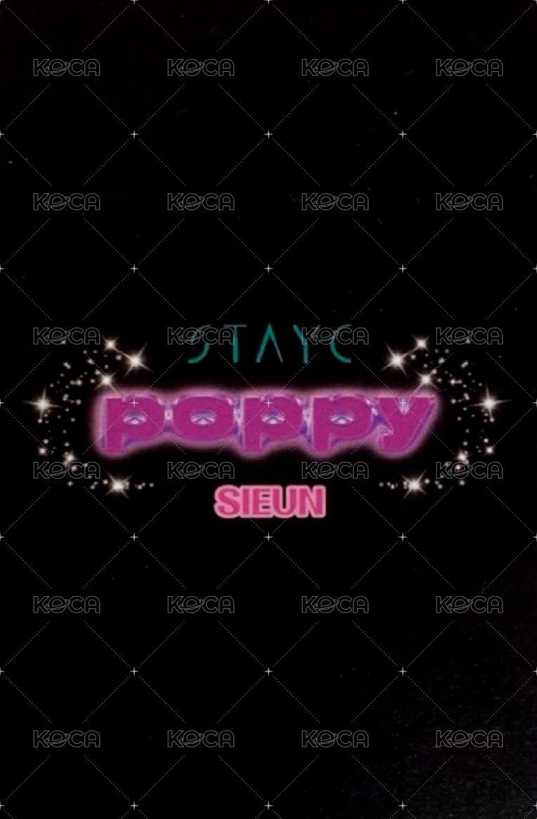 POPPY bushiya 塔店 幸運卡  背面