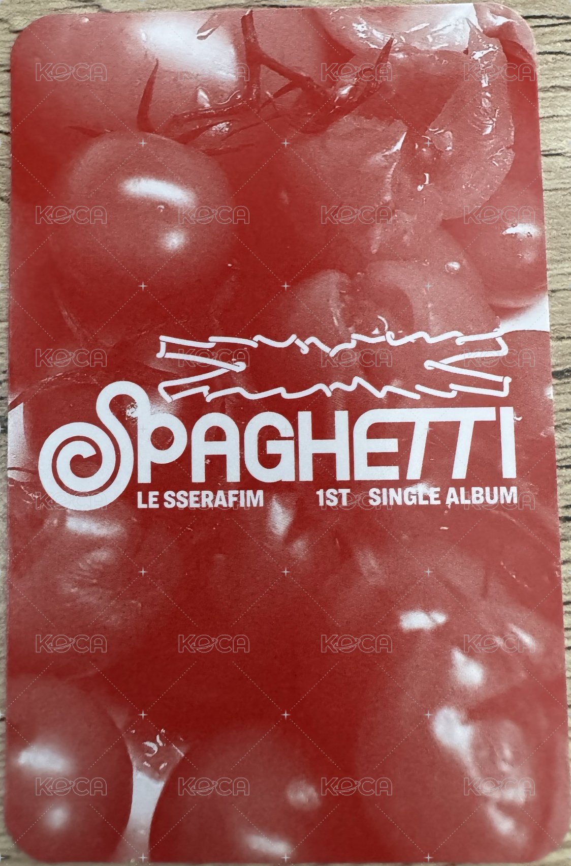 SPAGHETTI indie 限定 專輯卡 黑膠卡 背面