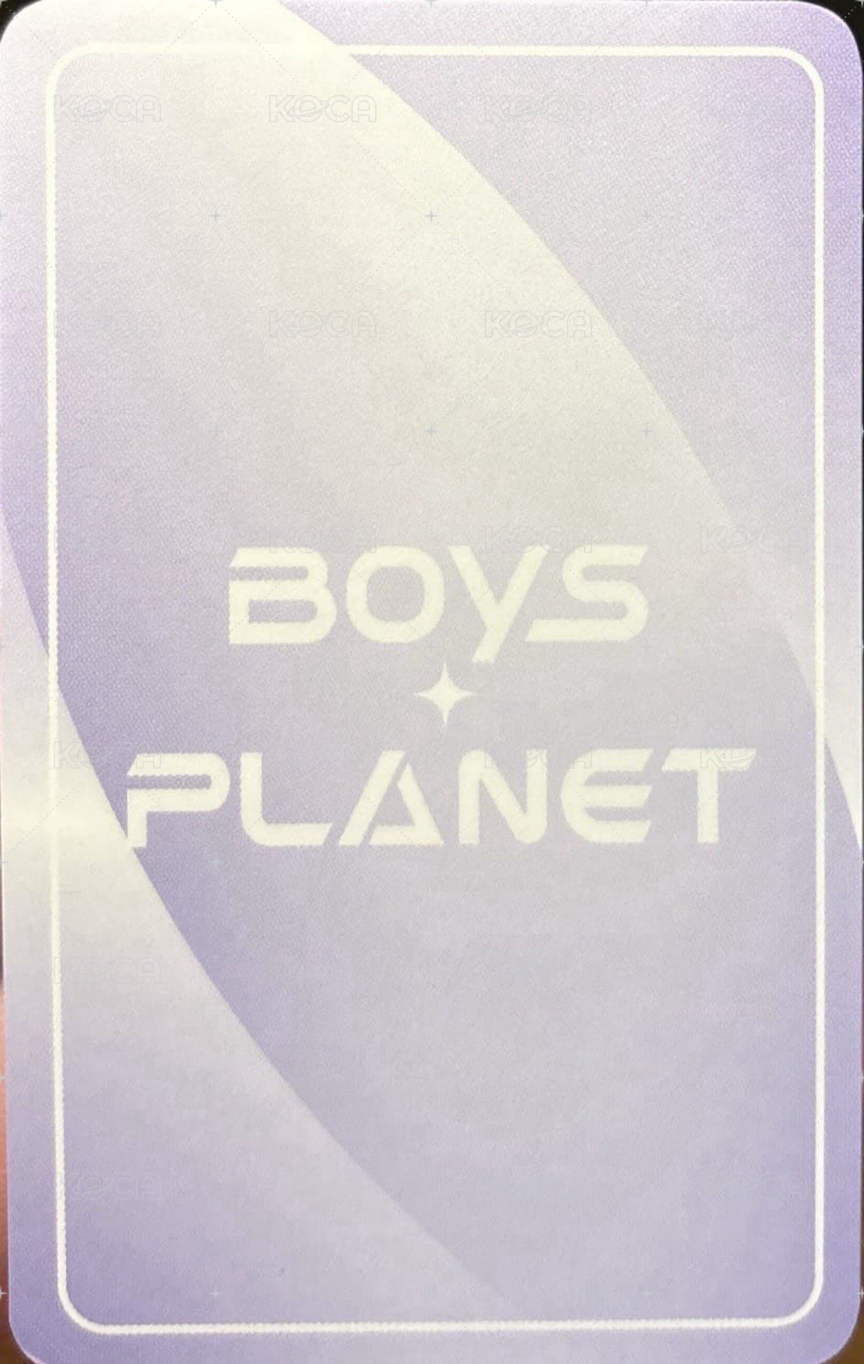 EVNNE《BOYS PLANET》 CGV 直播卡  背面