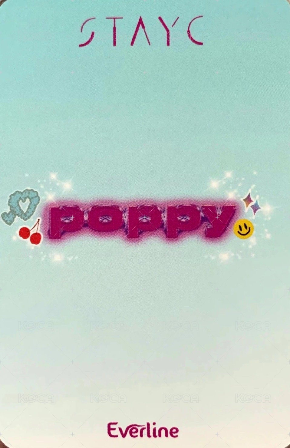 POPPY el 特典卡  背面
