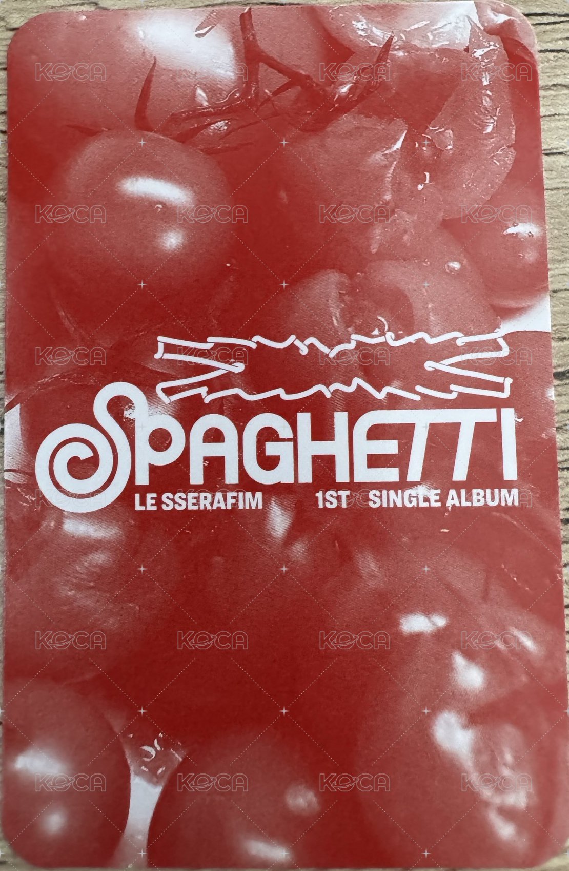 SPAGHETTI indie 限定 專輯卡 黑膠卡 背面