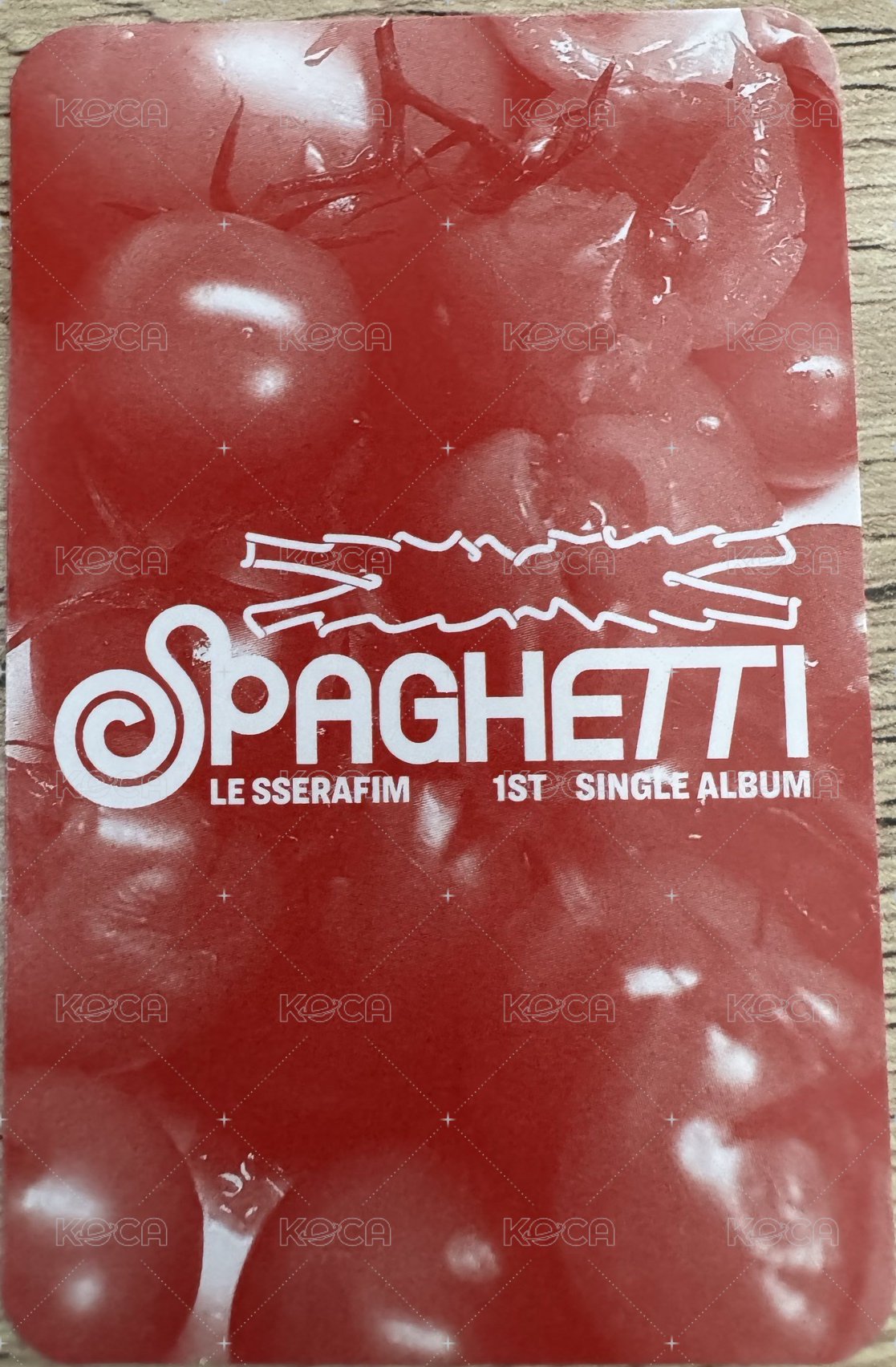 SPAGHETTI indie 限定 專輯卡 黑膠卡 背面