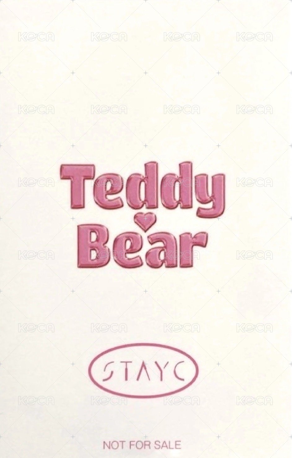 泰迪熊 日版 SC 入場卡 / 場限卡  背面