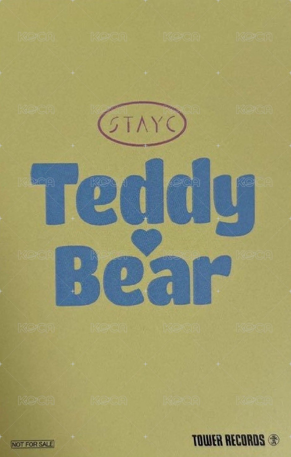 泰迪熊 日版 塔店 幸運卡  背面