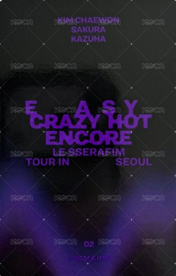 25‘巡迴 首爾安可 隨機卡 采櫻葉 背面