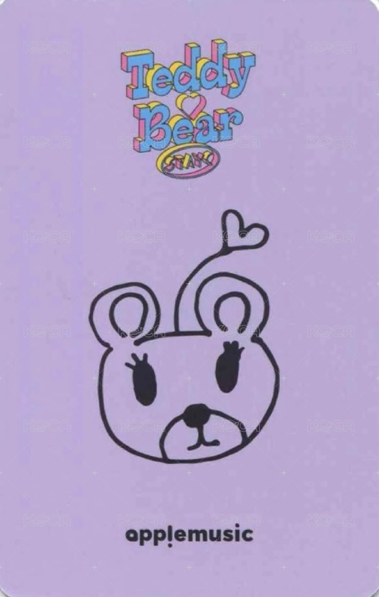 Teddy Bear am 幸運卡  背面