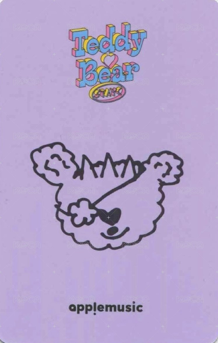 泰迪熊 am 幸運卡  背面