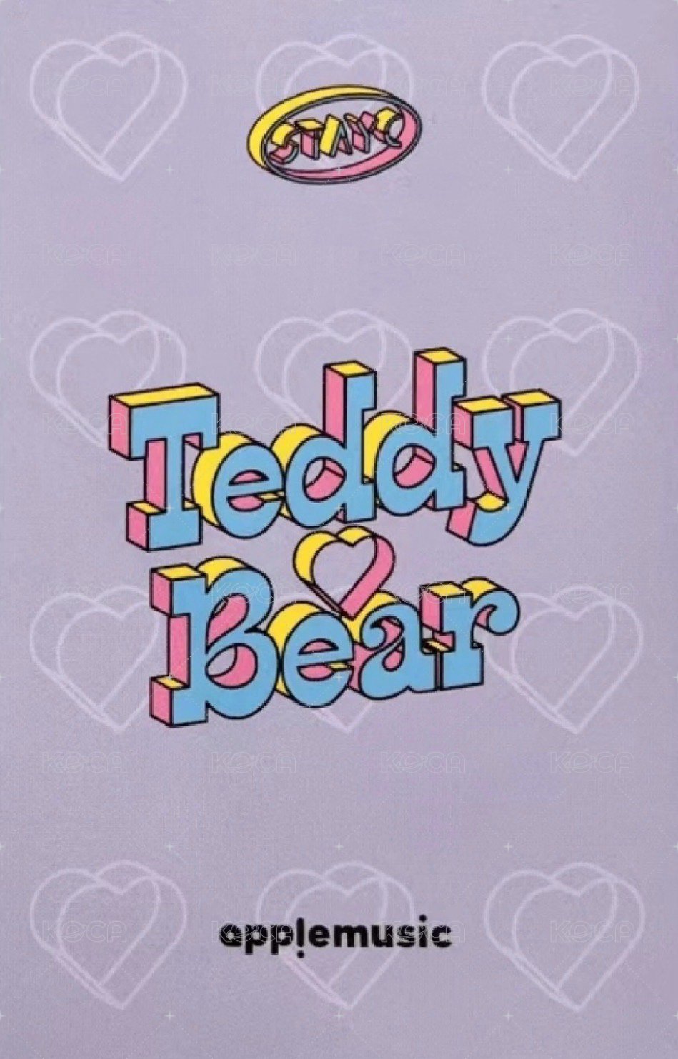 Teddy Bear am 3.0 簽售卡  背面