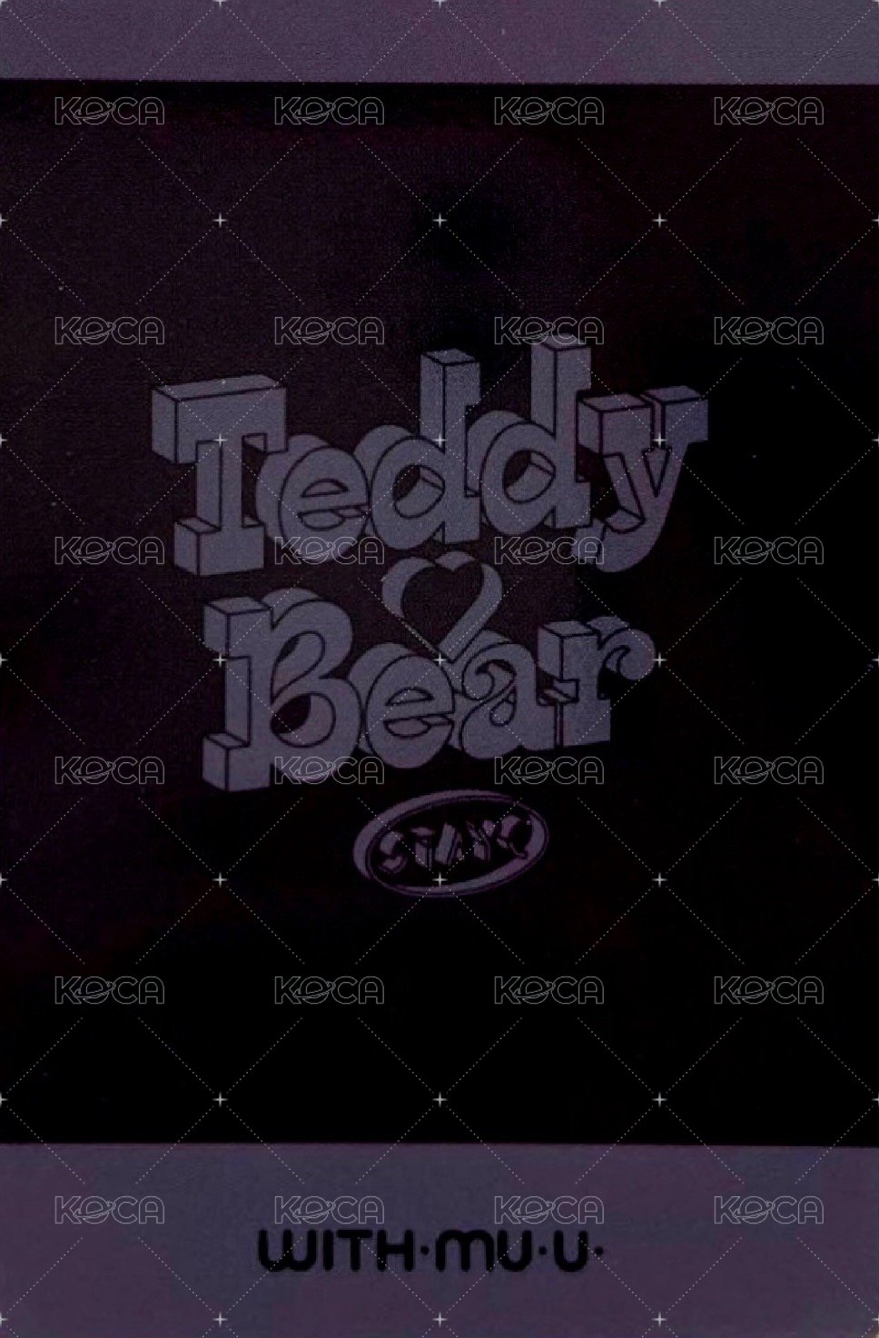 泰迪熊 wm 幸運卡  背面