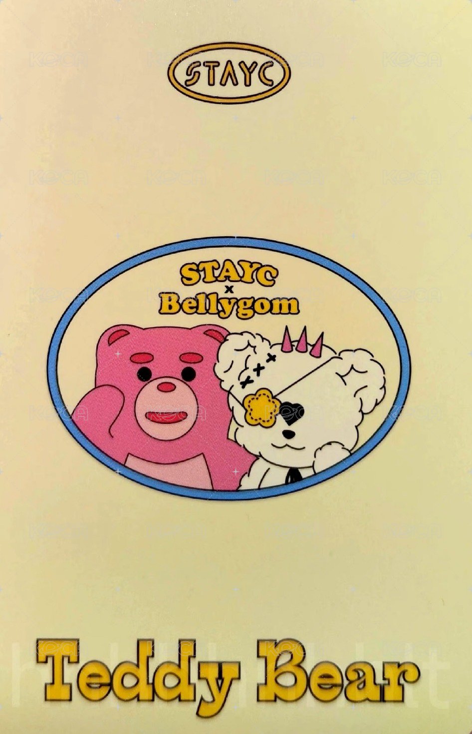Teddy Bear wm 快閃 卡套a 周邊卡  背面