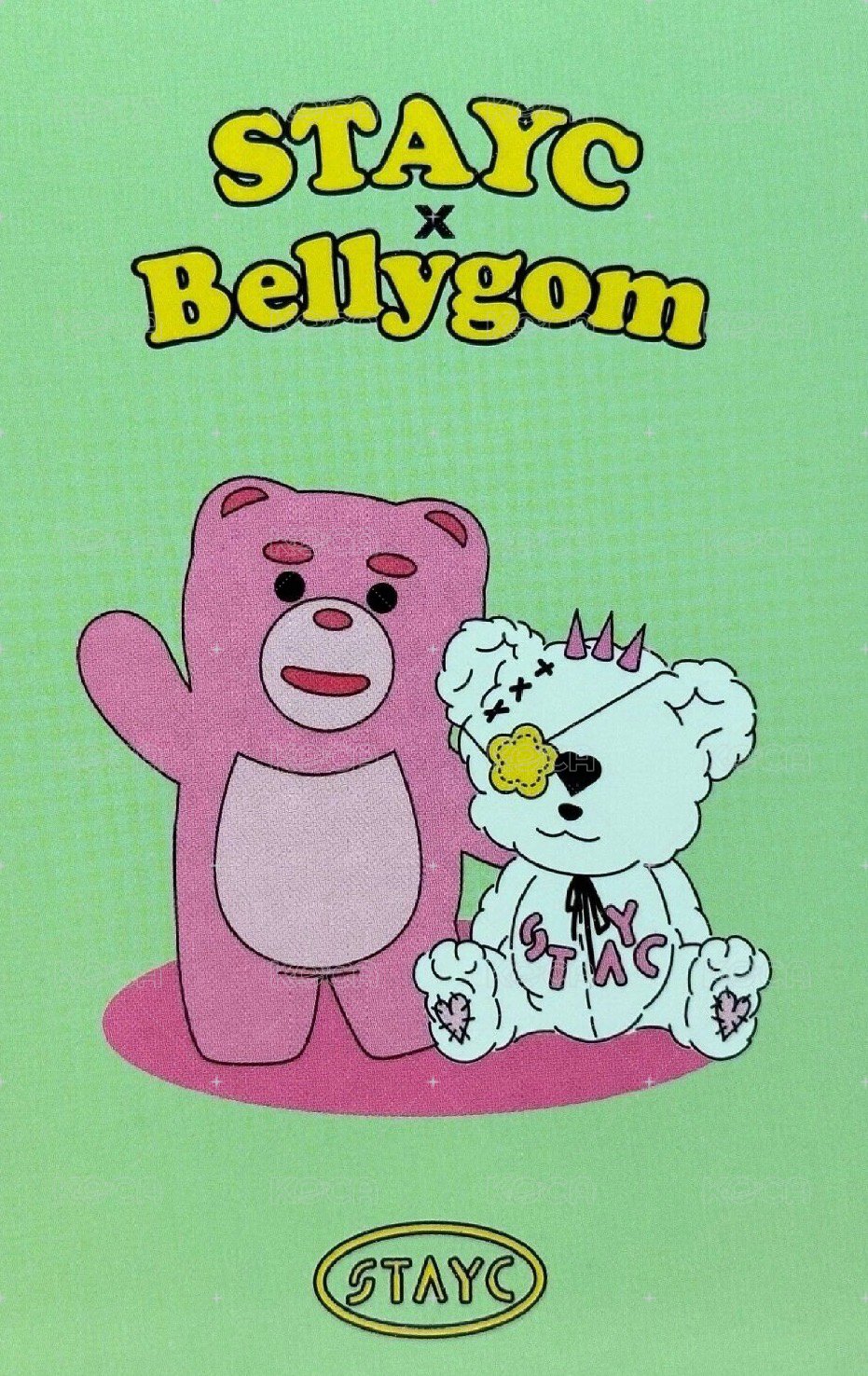 Teddy Bear wm 快閃 包卡 周邊卡  背面