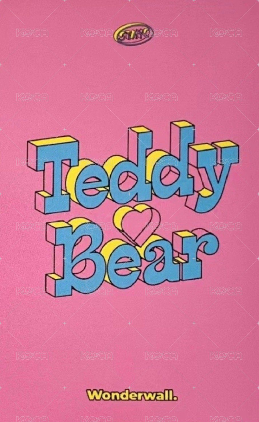 泰迪熊 wonderwall 簽售卡  背面