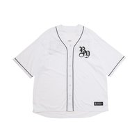 25日本夏季 棒球衣 短袖 白色長版