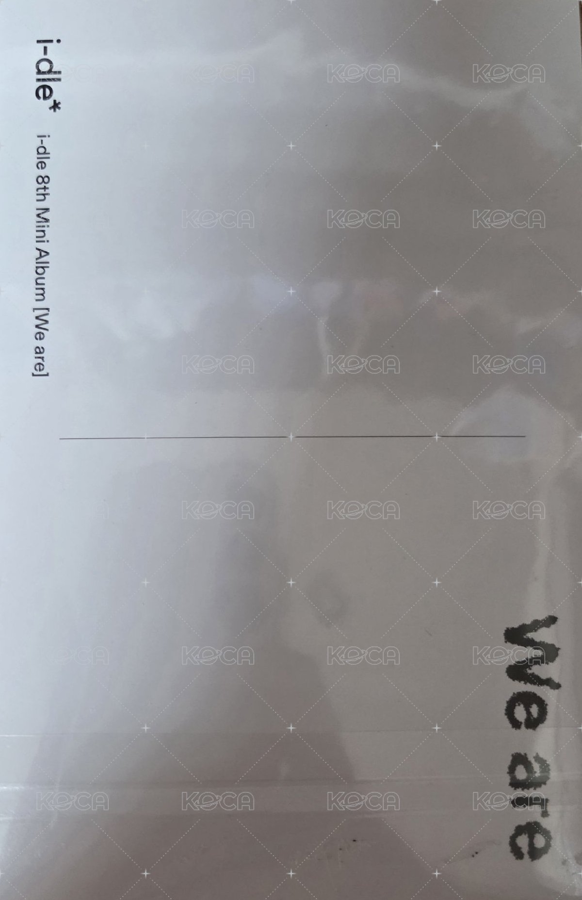 We are QQ音樂 明信片 美少女明信片 背面