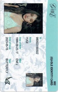 I feel 專輯卡 ID卡