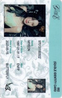 I feel 專輯卡 ID卡