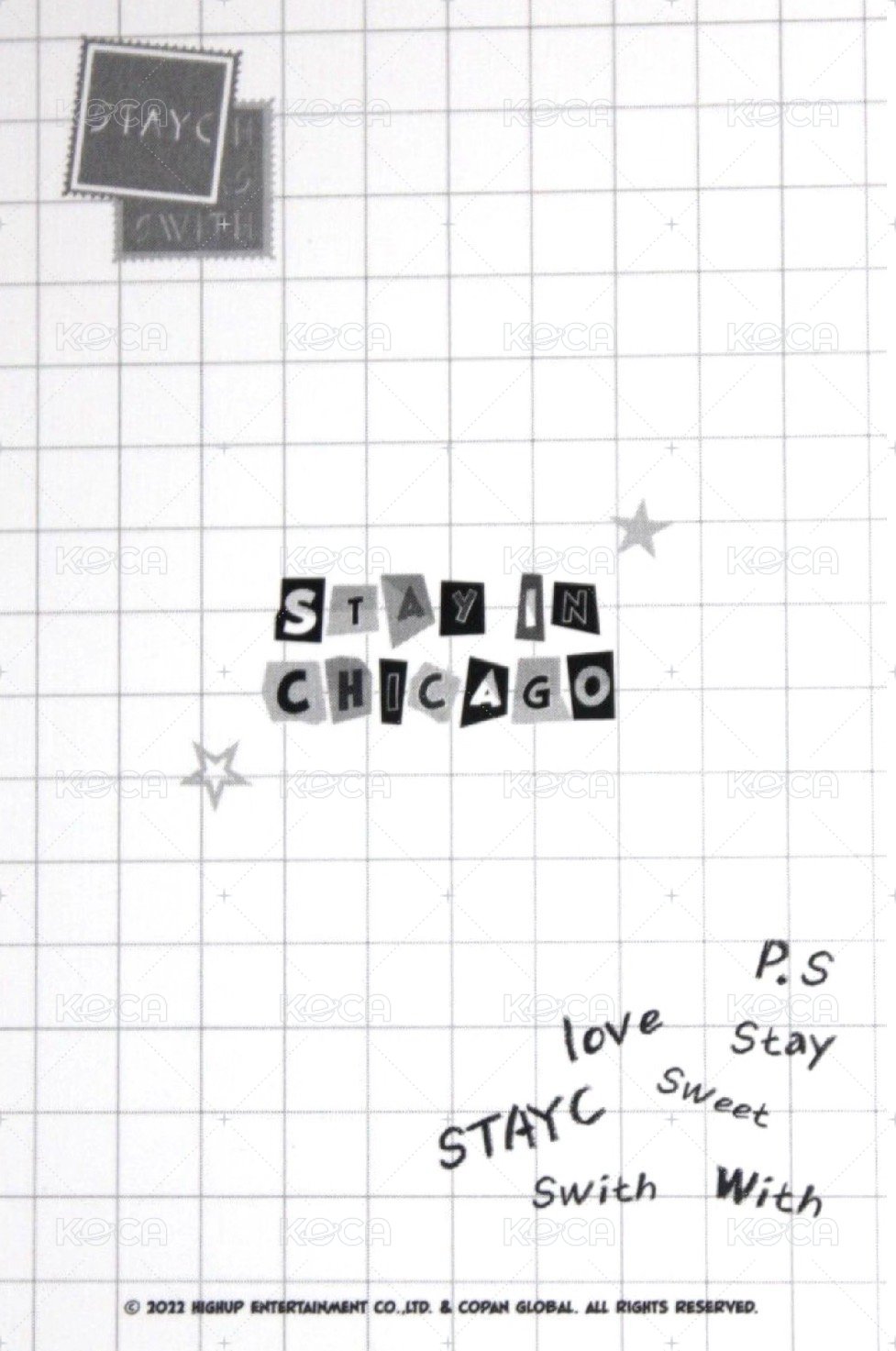 芝加哥 快閃 03 周邊卡  背面