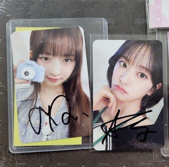 IVE 安俞真 Rai 親筆簽名小卡