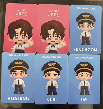 ENHYPEN WORLD 遊戲卡 已掃 JAKE/jay/sunghoon 聖誕書籤