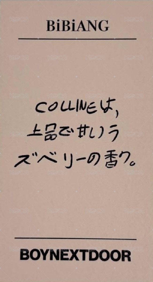 BiBiANG 澀谷快閃 滿額卡  背面