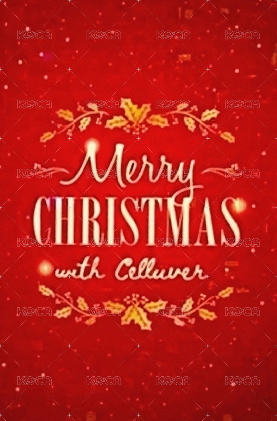 Celluver 聖誕香氛 代言卡  背面