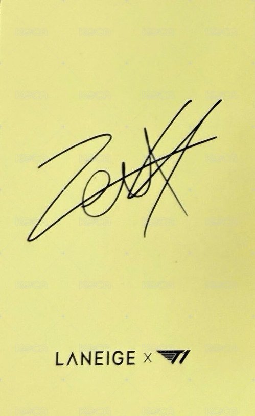 蘭芝 代言卡  背面