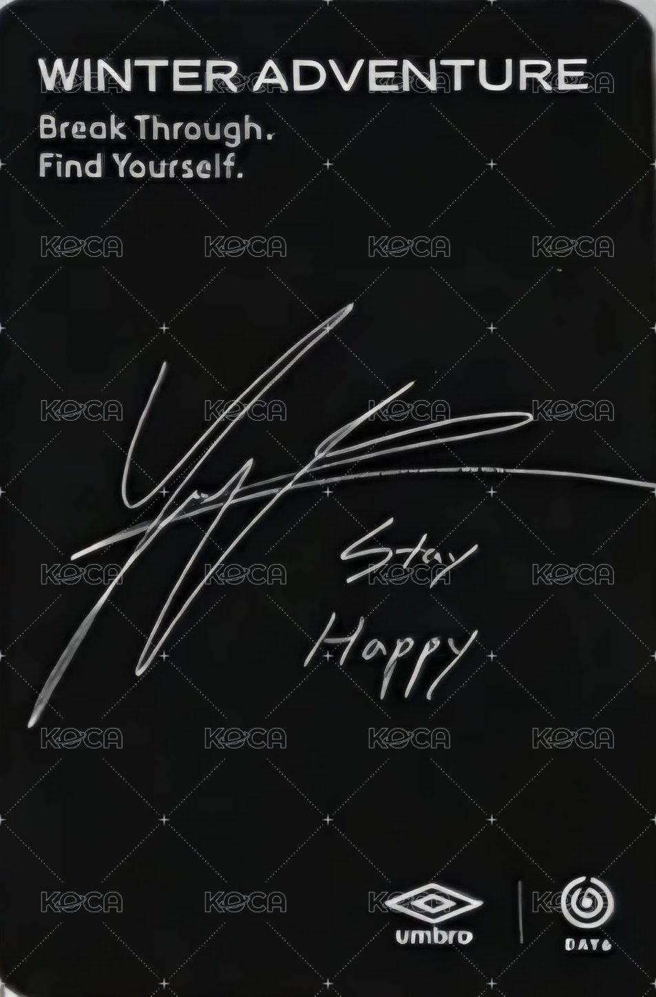 UMBRO 4.0 代言卡  背面