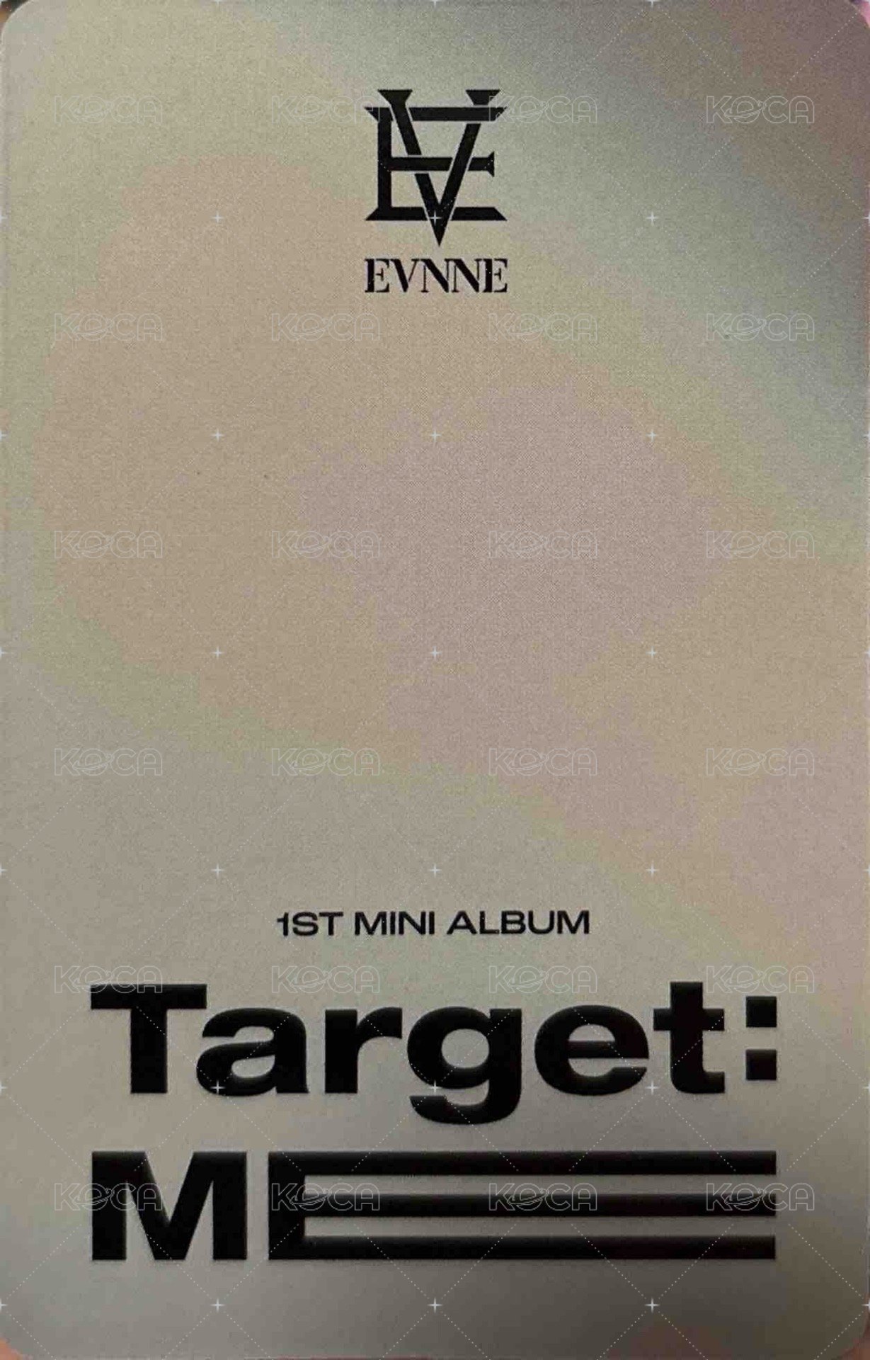 Target: ME 專輯卡  背面