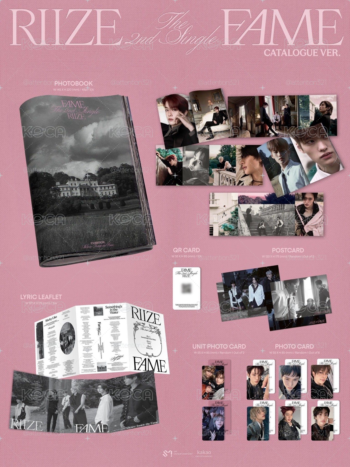 RIIZE FAME catalogue 全新未拆