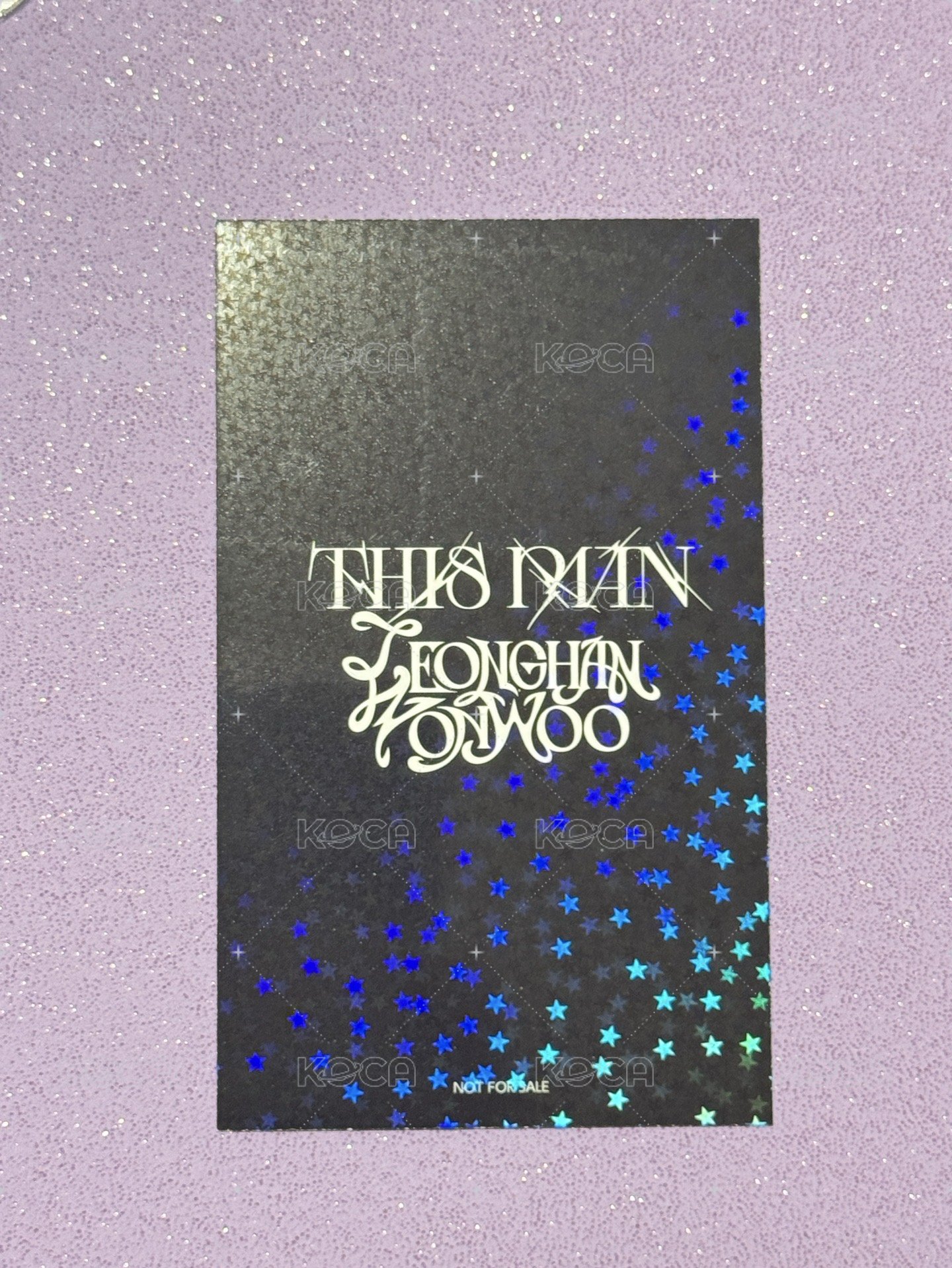 THIS MAN tsutaya 抽選卡  背面