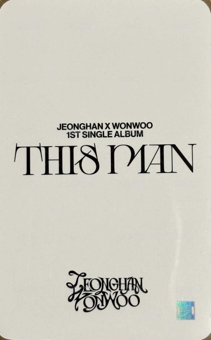 THIS MAN bdm 幸運卡  背面