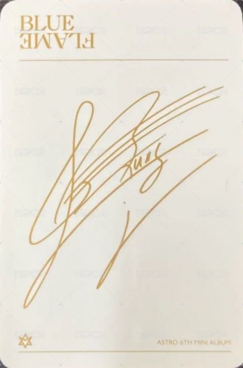 藍火 專輯卡 The Book ver. 背面