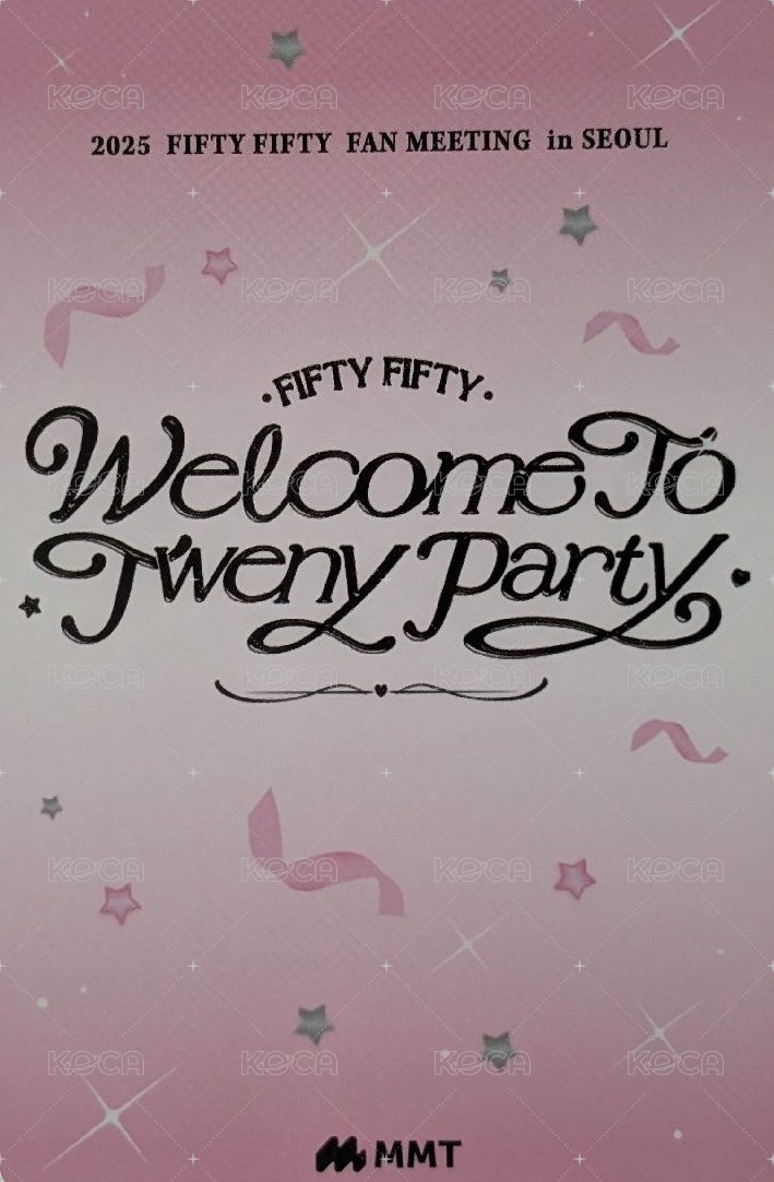 Welcome to Tweny Party Official MD mmt 隨機卡 首爾飯咪 背面