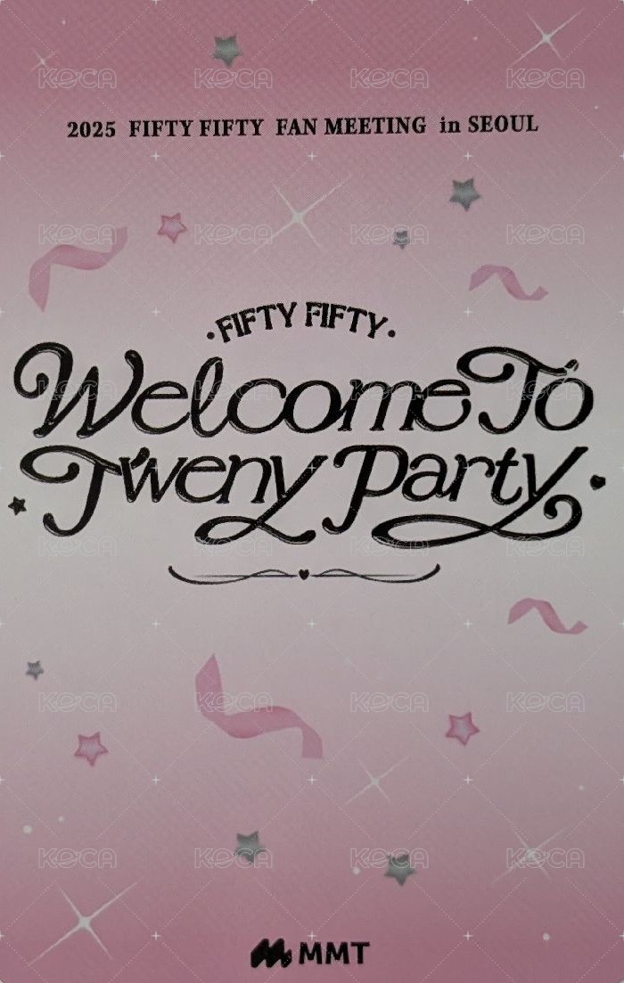 Welcome to Tweny Party Official MD mmt 隨機卡 首爾飯咪 背面
