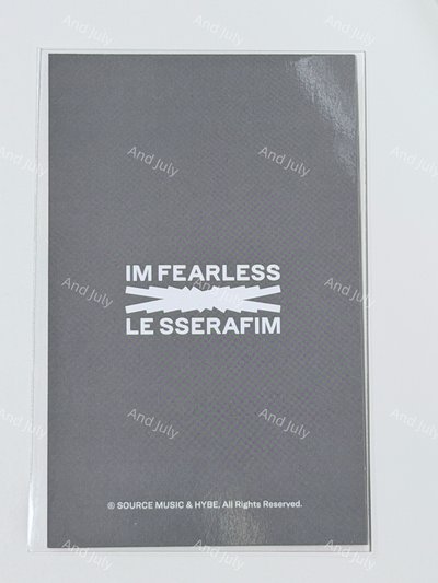 LE SSERAFIM EASY Windbreaker (Grey) 外套卡