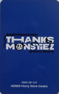 26 THANKS MONSTIEZ快閃 索尼 入場卡 / 場限卡 SONY大阪限定場限卡