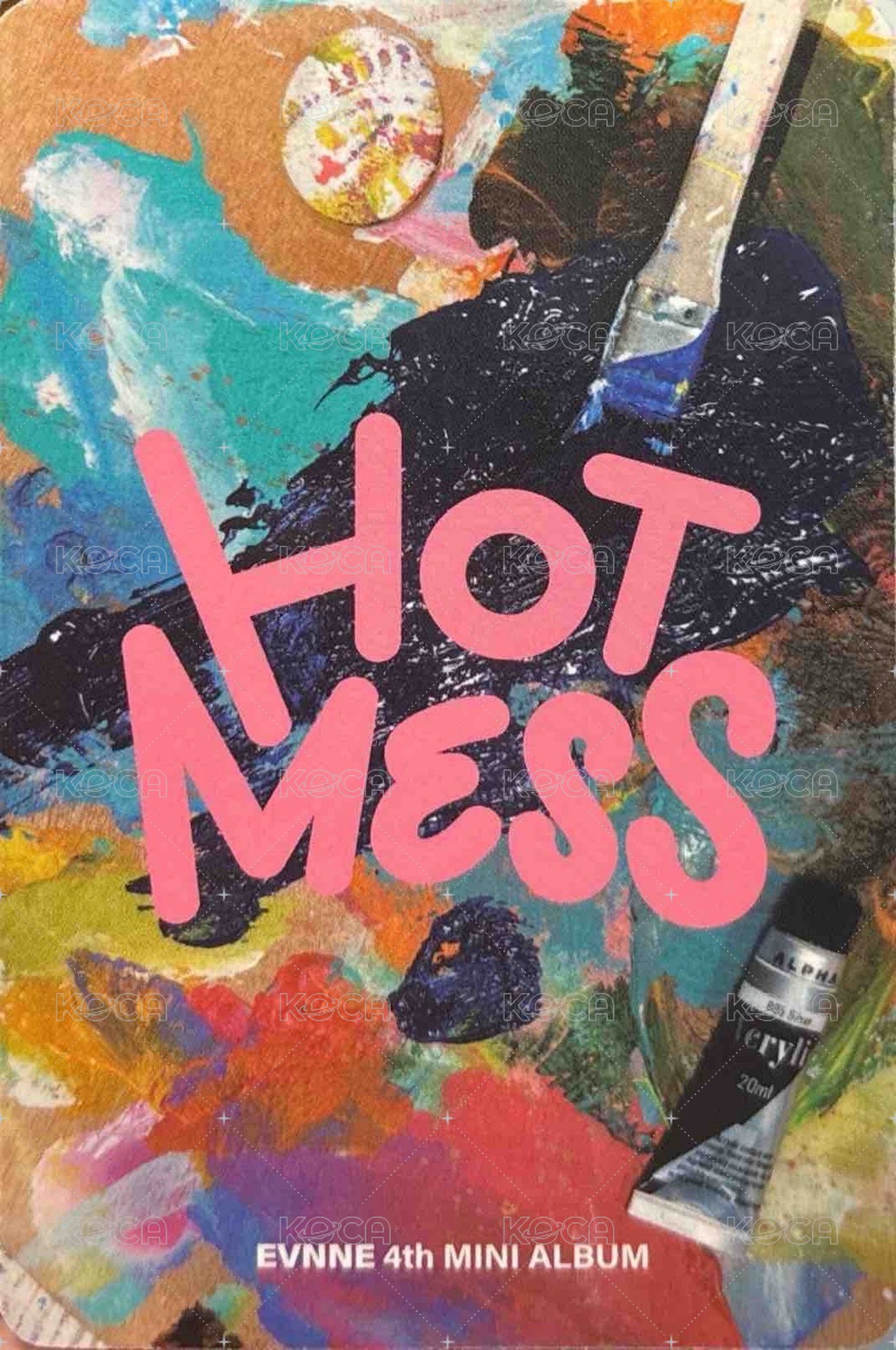 HOT MESS 專輯卡  背面