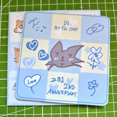 兩週年快閃杯墊+雄卡