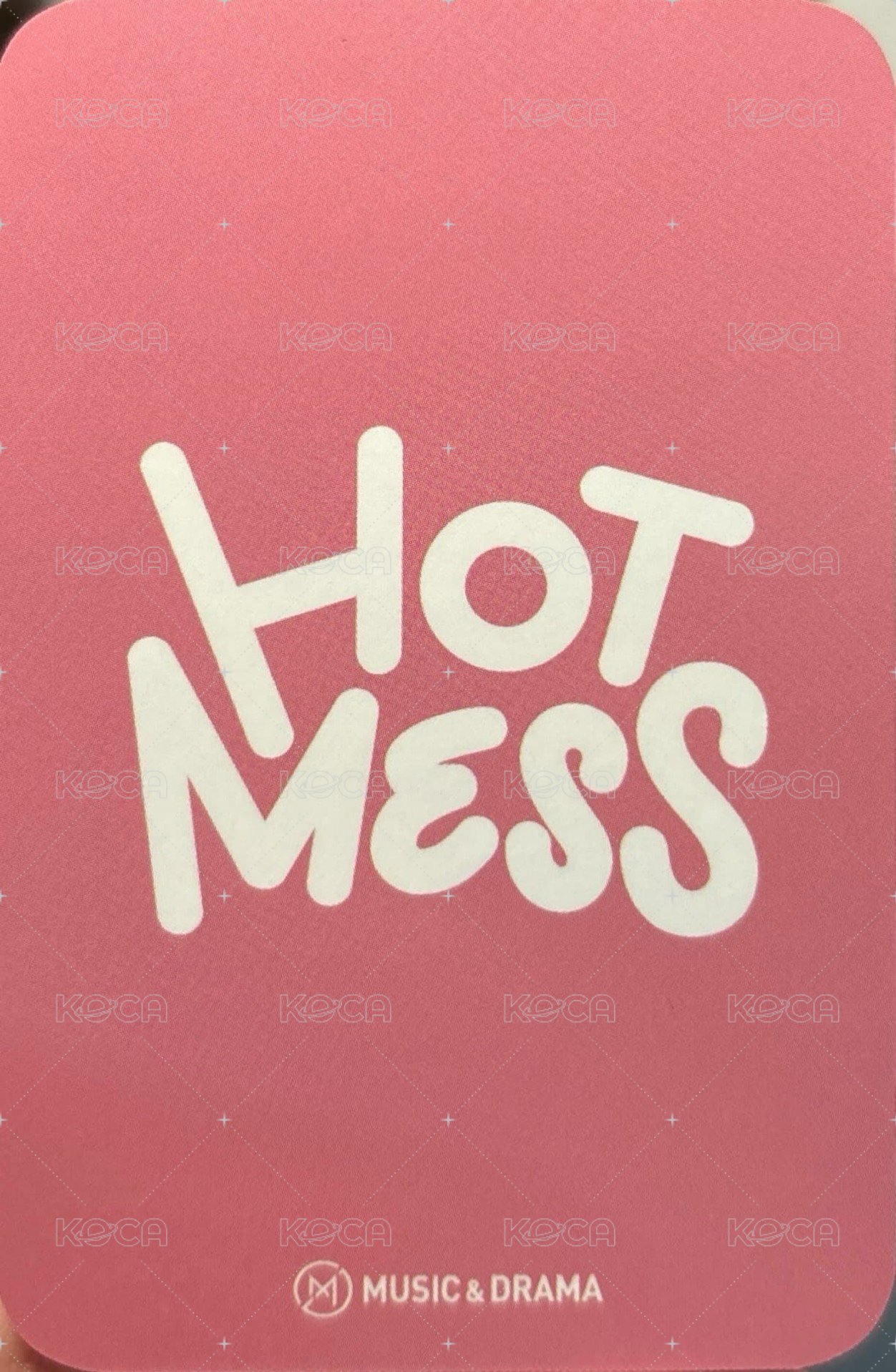HOT MESS md 簽售卡  背面