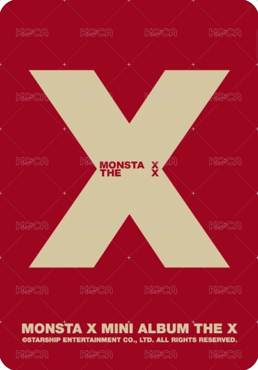 THE X 星船 美通單封 特典卡  背面