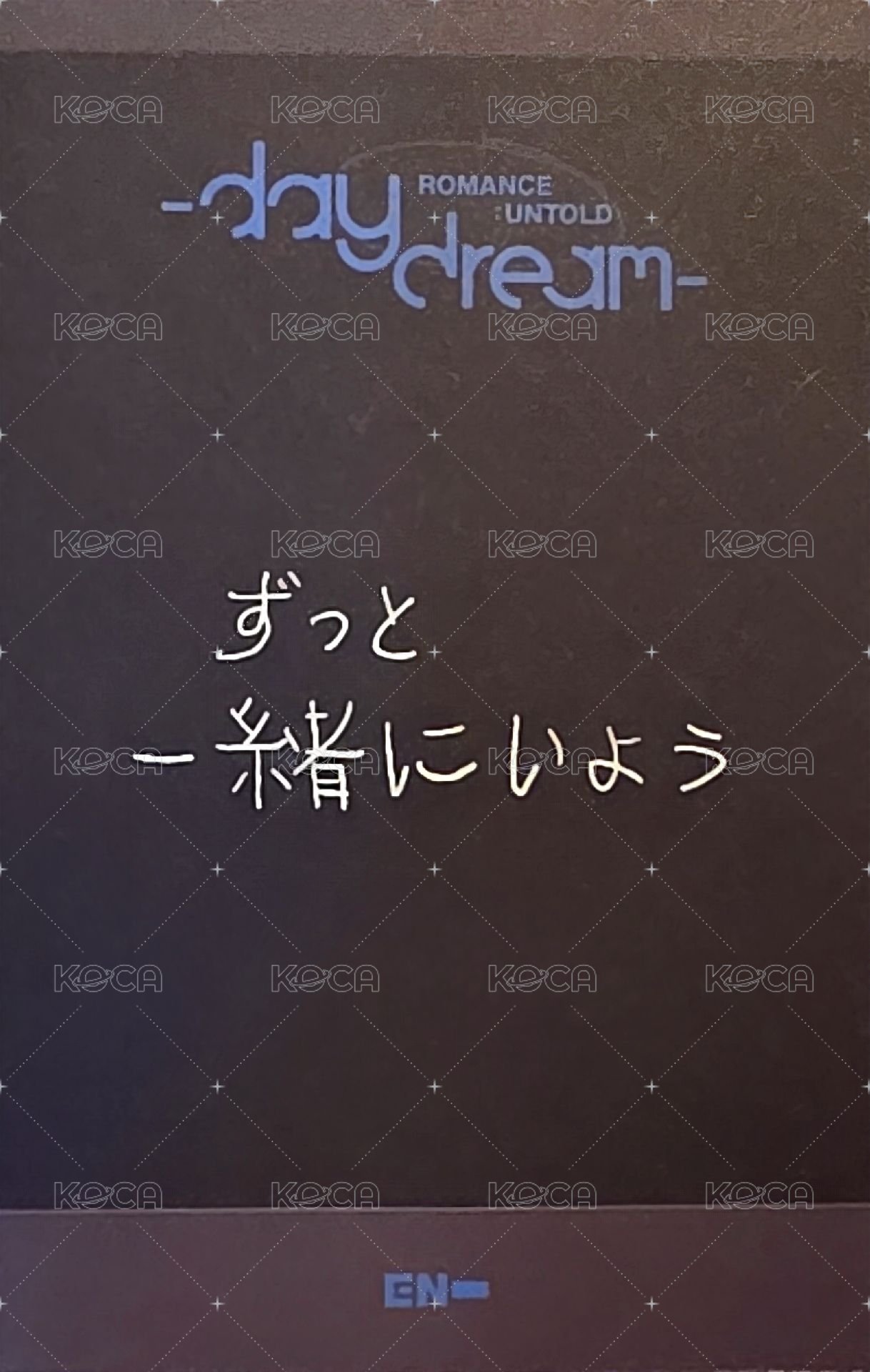 正二後續 專輯卡 正二後續 專輯卡 JAPAN ver. 背面