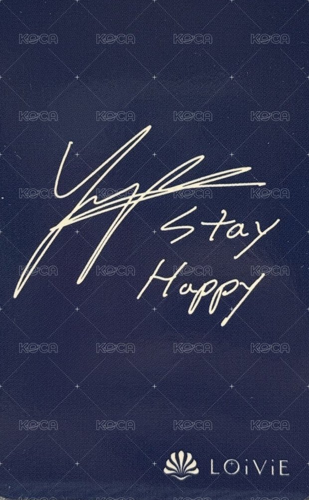 Young K香水 2.0 代言卡  背面