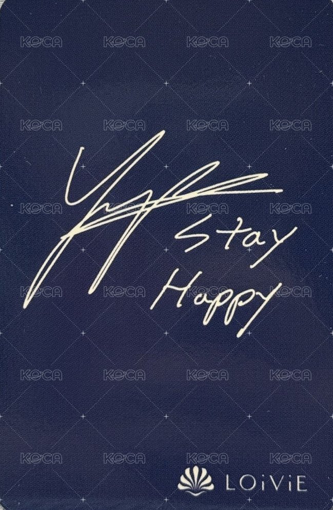 Young K香水 2.0 代言卡  背面