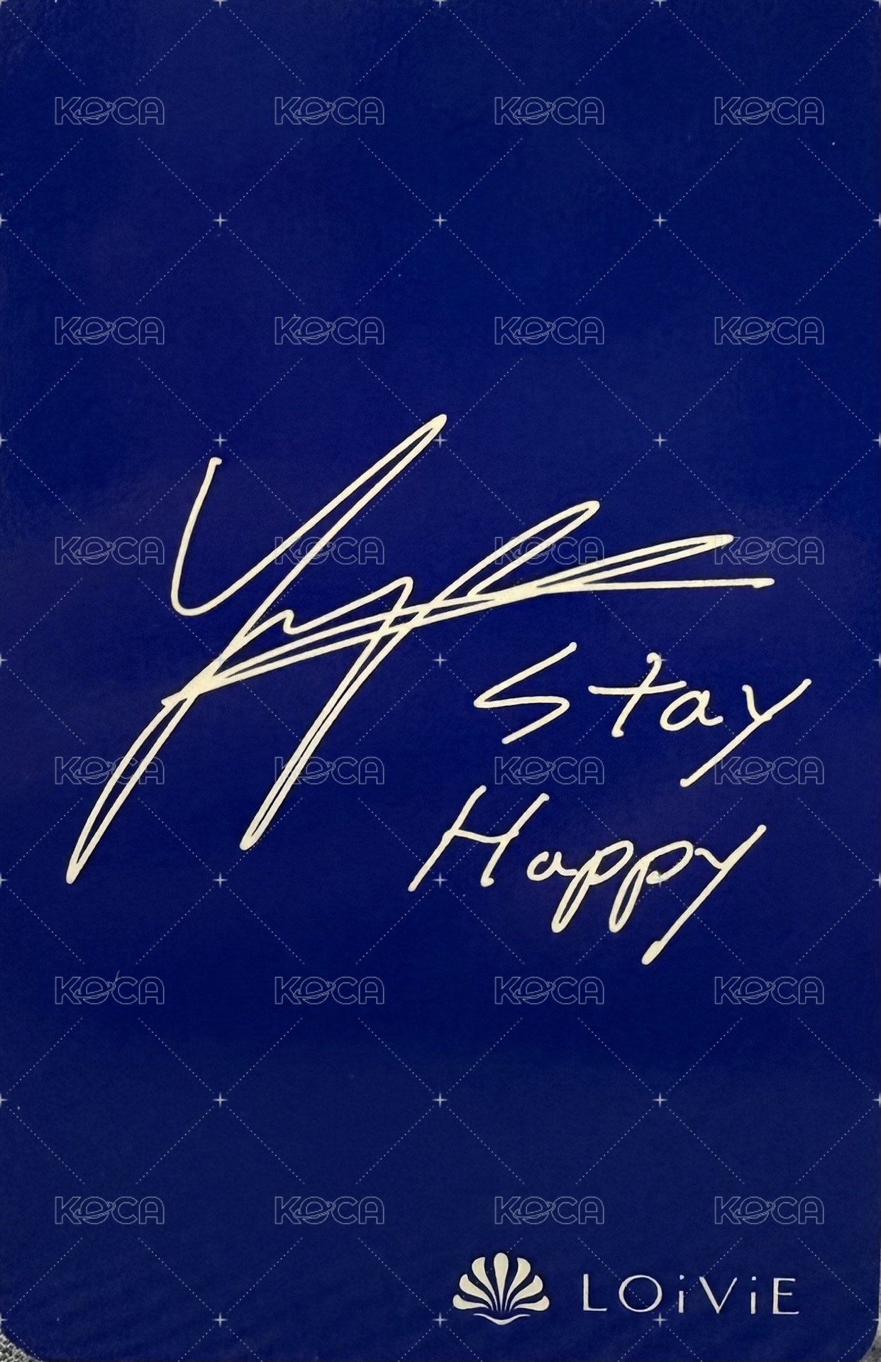 Young K香水 3.0 代言卡  背面