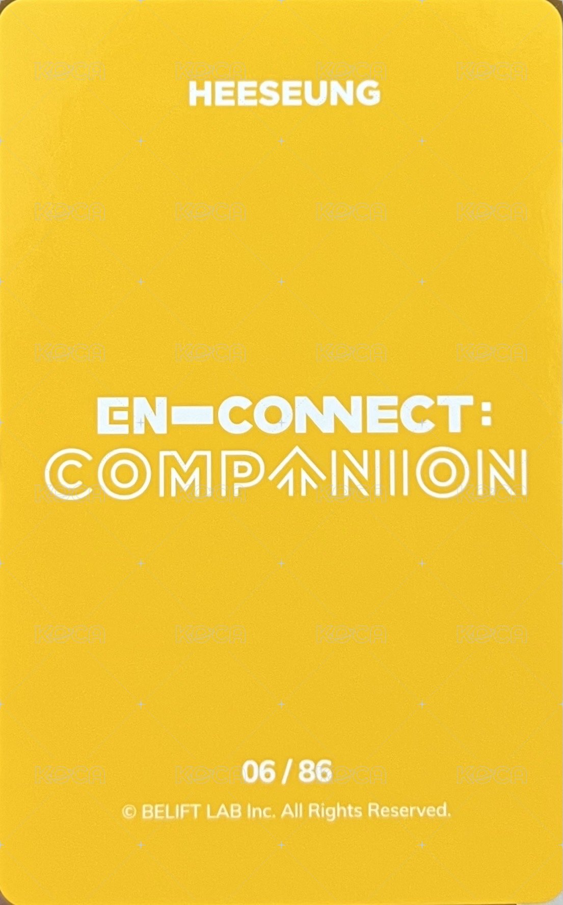 2021 EN-CONNECT FM 隨機卡  背面