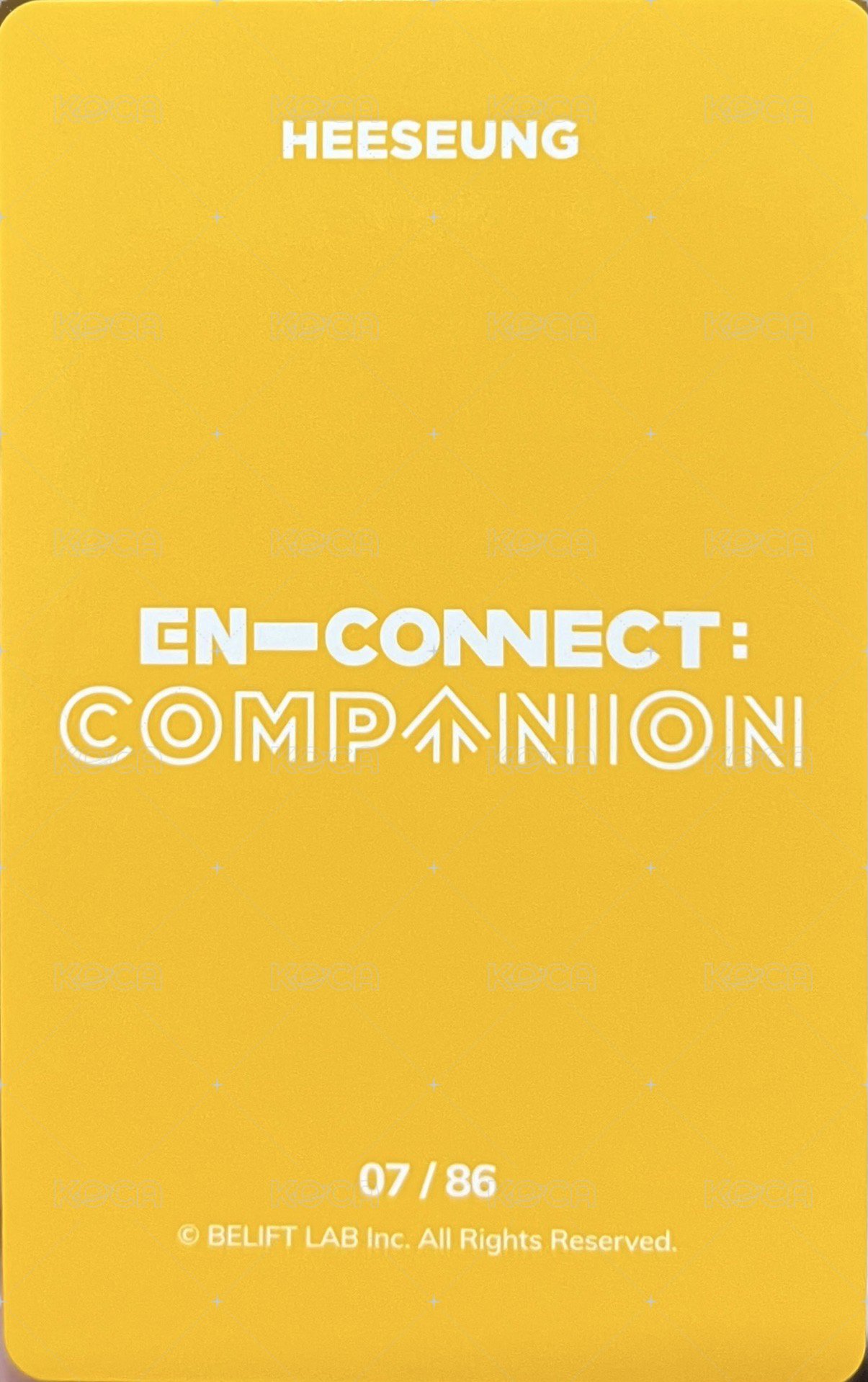 2021 EN-CONNECT FM 隨機卡  背面